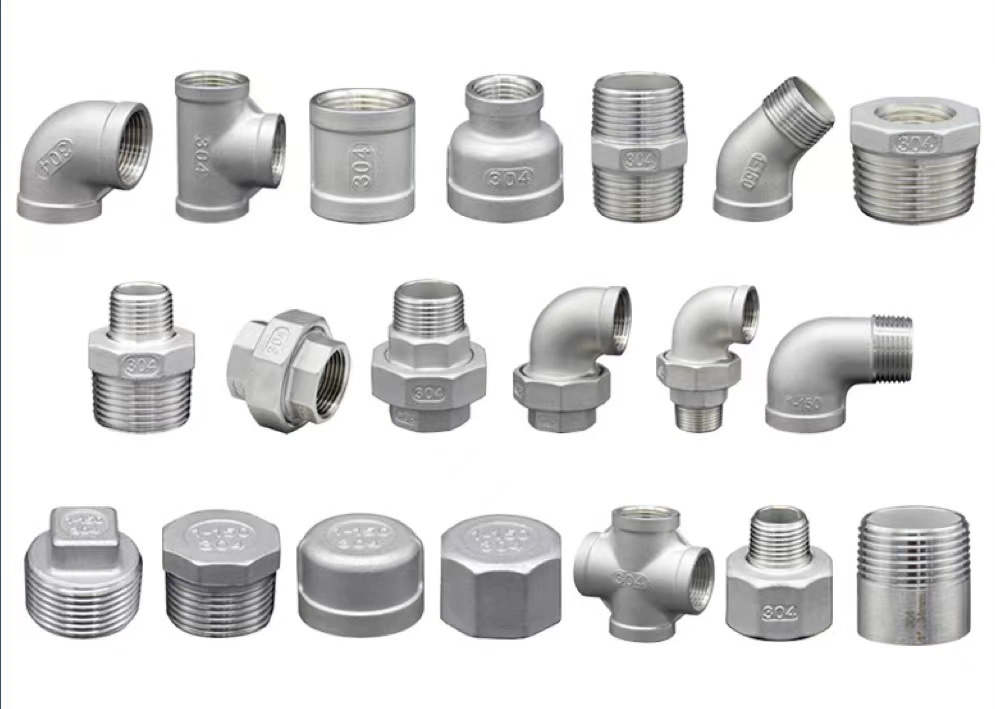 OEM Threaded 1/2&prime; &prime; 3/4&prime; &prime; 1&prime; &prime; Female Connection Cross Forged Screw Malleable Iron Pipe Fittings
