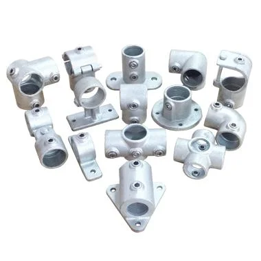 Hot Sales Malleable Iron Key Clamp Fence Pipe Fitting Accessories Structural Flush Side Palm Fixing